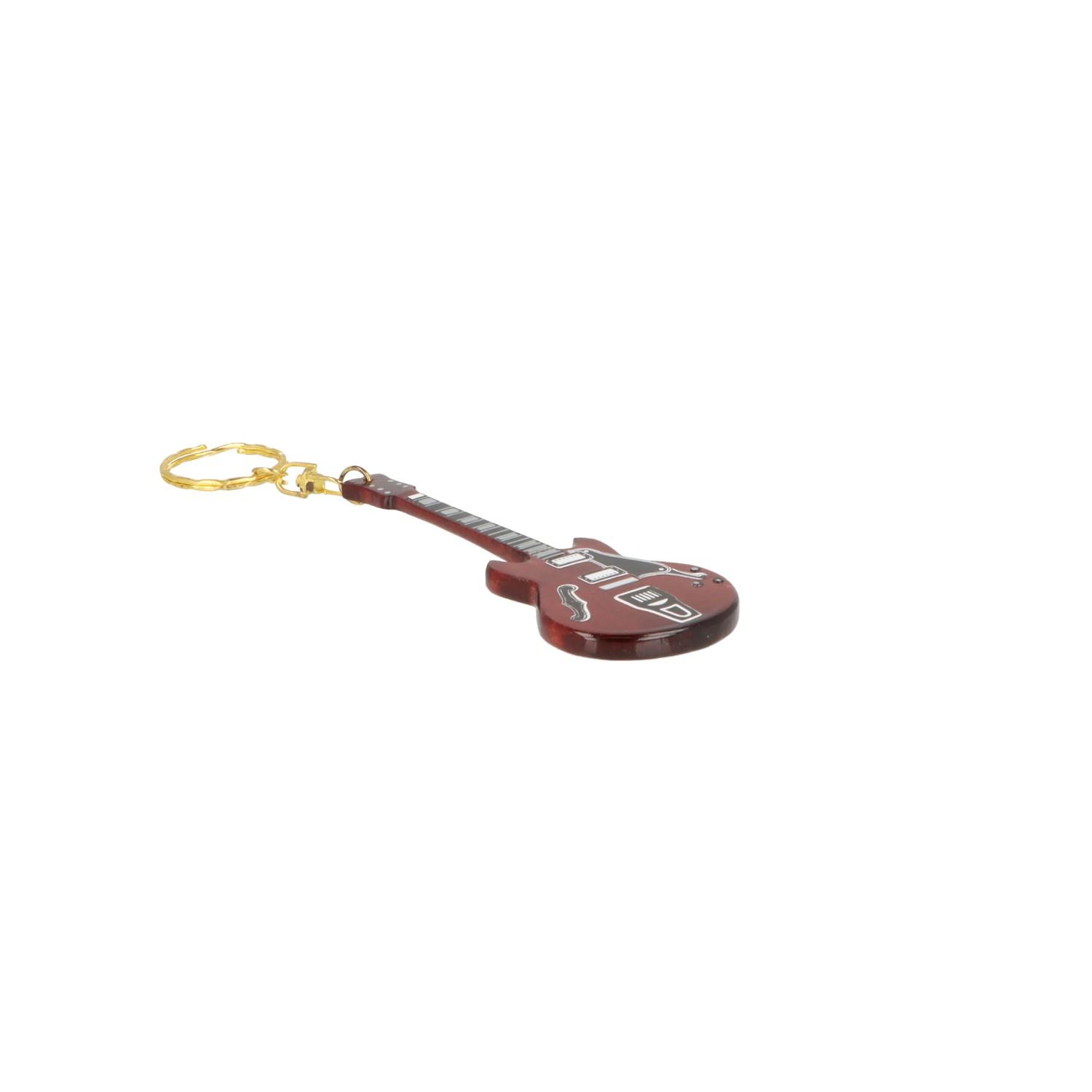 Schlüsselanhänger E-Gitarre rot