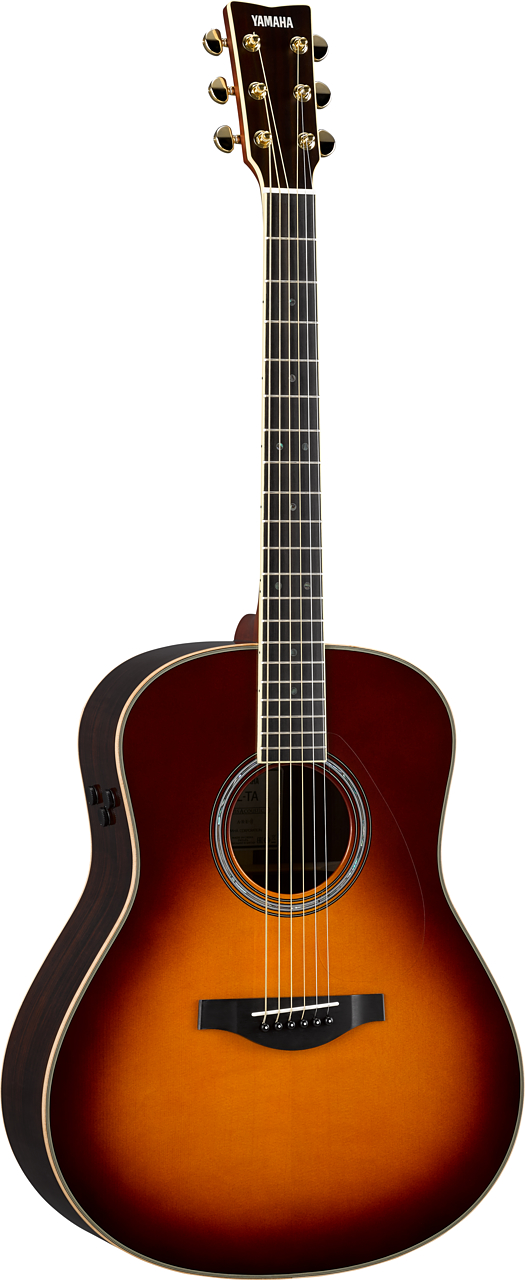 YAMAHA LLTABS Transacoustic Westerngitarre Dreadnought, Farbe Brown Sunburst inkl. Softcase, vollmassiv