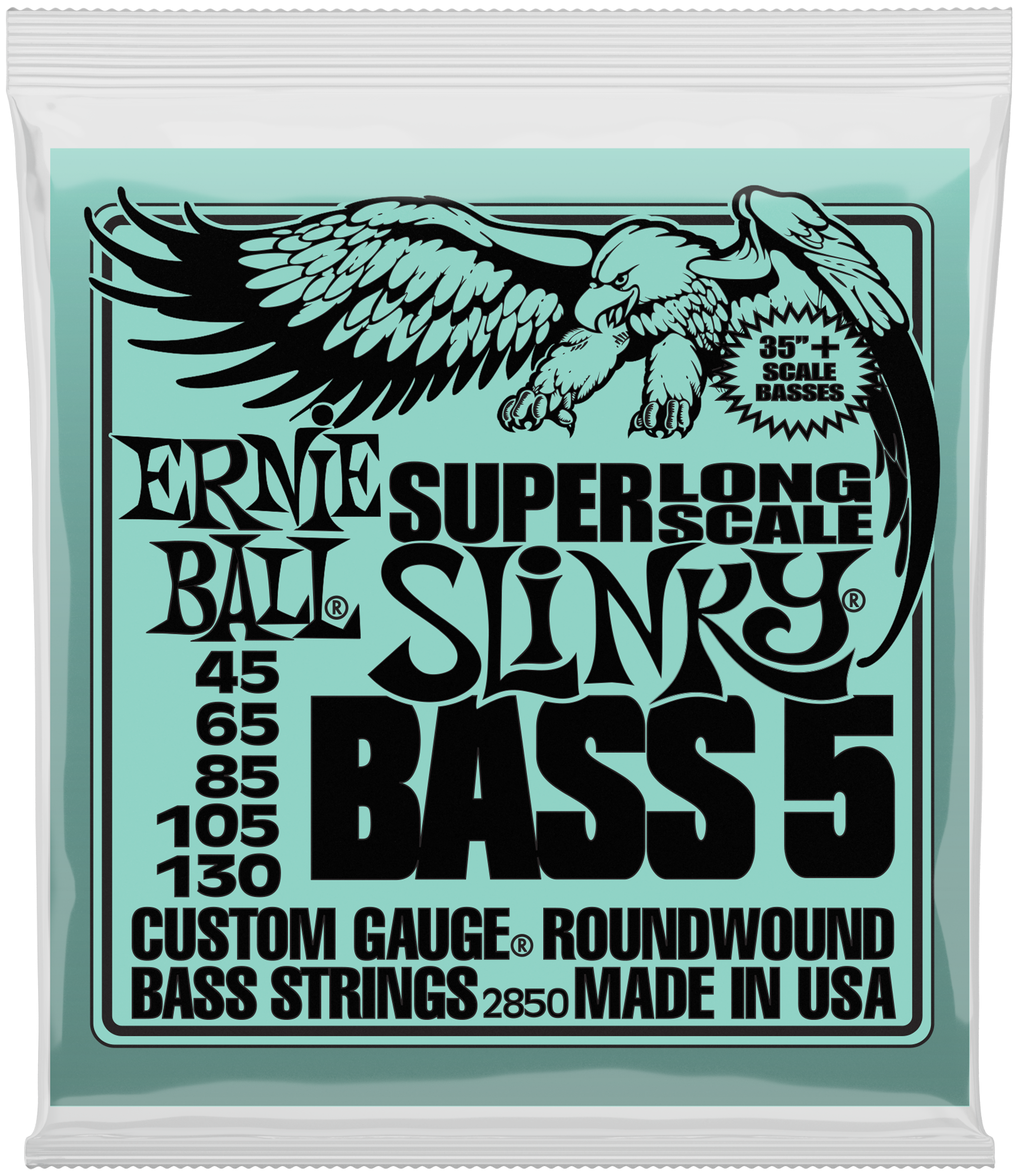 Ernie Ball EB2850 - Saiten  für 5-String Bass 45-130