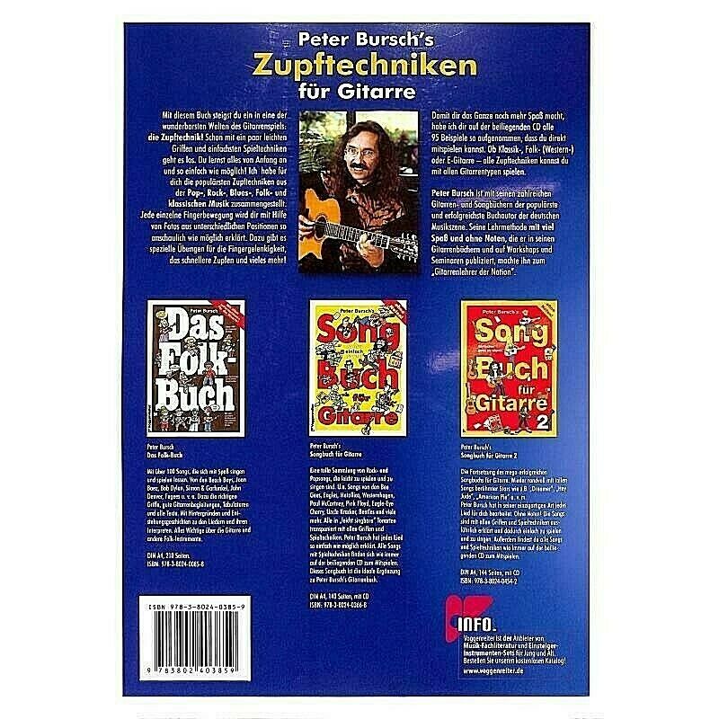 Peter Bursch's Zupftechniken für Gitarre inkl. CD