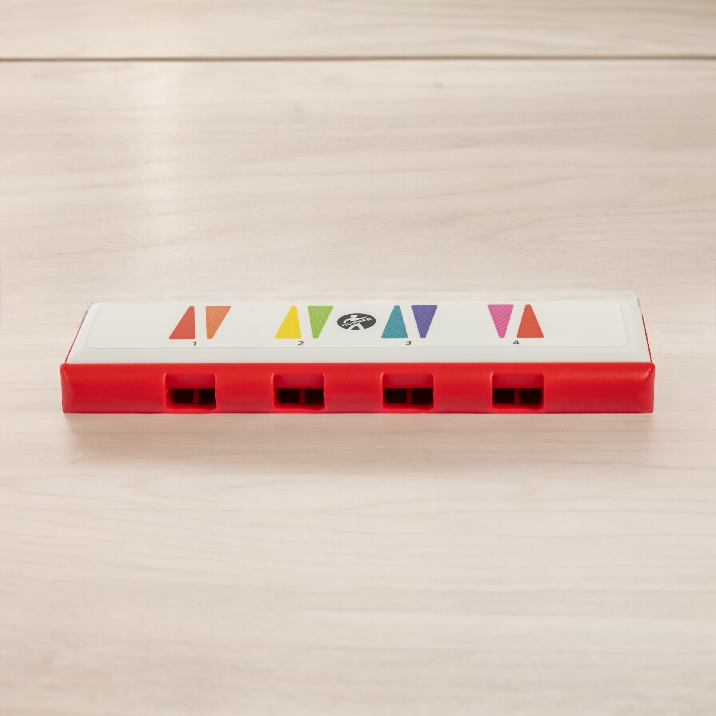 Hohner Speedy Kindermundharmonika Rainbow, Regenbogenfarben, rot