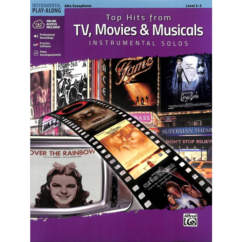 Top Hits from TV, Movies & Musicals f. Altsaxophon inkl. Online Audio