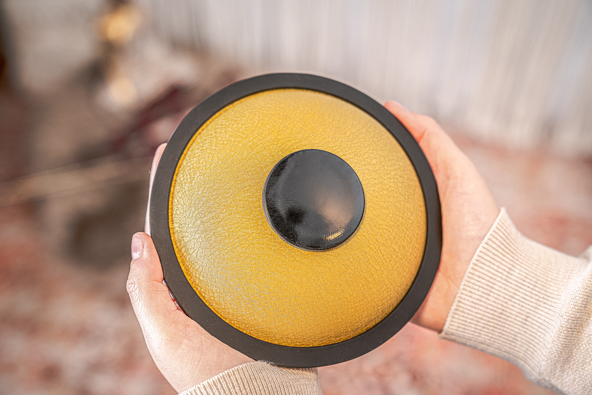 Meinl MSTD3G Mini Steel Tongue Drum B-Dur, gold