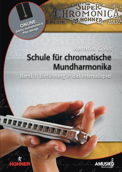 Schule für chromatische Mundharmonika Bd. 3 K. Gass inkl. Online Audios