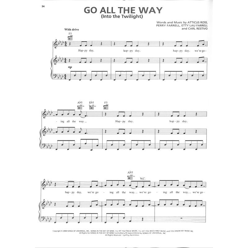 Songbook Twilight Piano Voc Git • Piano Noten • Guitar Noten