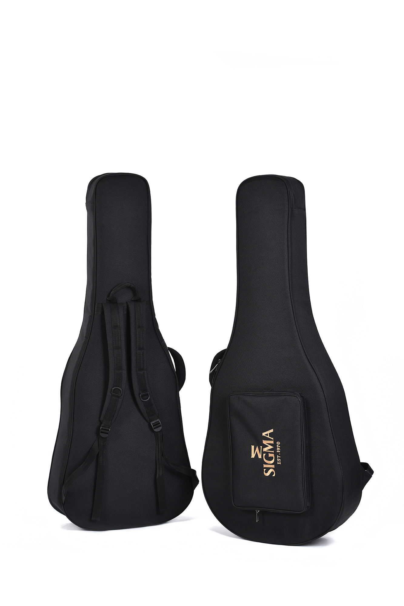 Sigma DT42 Nashville Westerngitarre schwarz, inkl. Softcase