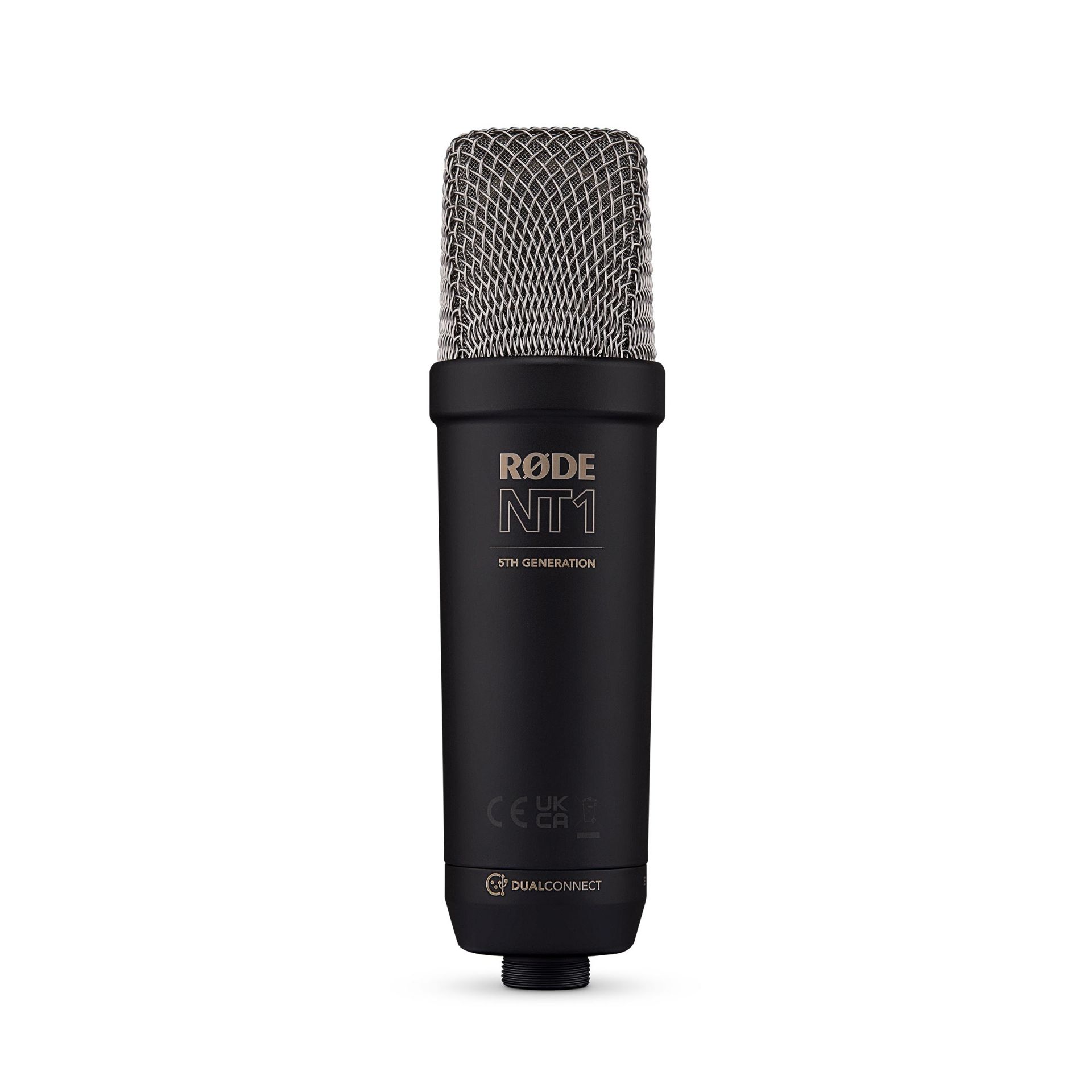 Rode NT1 5TH Generation Studio Kondensator Mikrofon USB/XLR, inkl. Spinne & Pop Filter, Schwarz