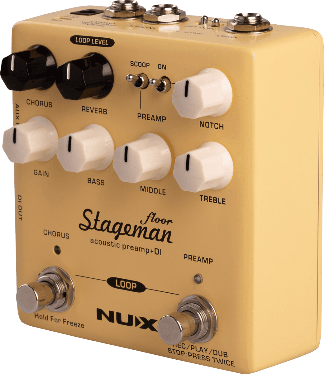 NUX NAP5 Stageman Floor Acoustic PreAmp + DI