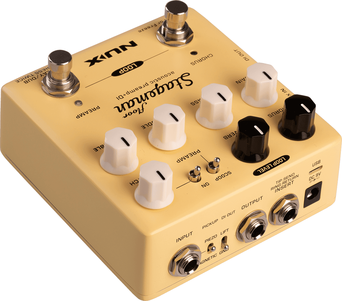 NUX NAP5 Stageman Floor Acoustic PreAmp + DI