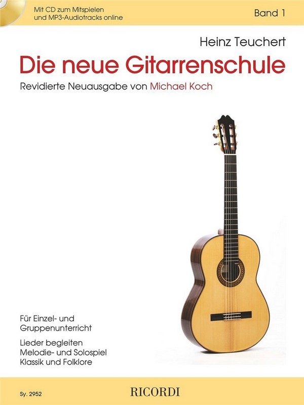 Die neue Gitarrenschule Bd. 1, H. Teuchert inkl. Online Audios