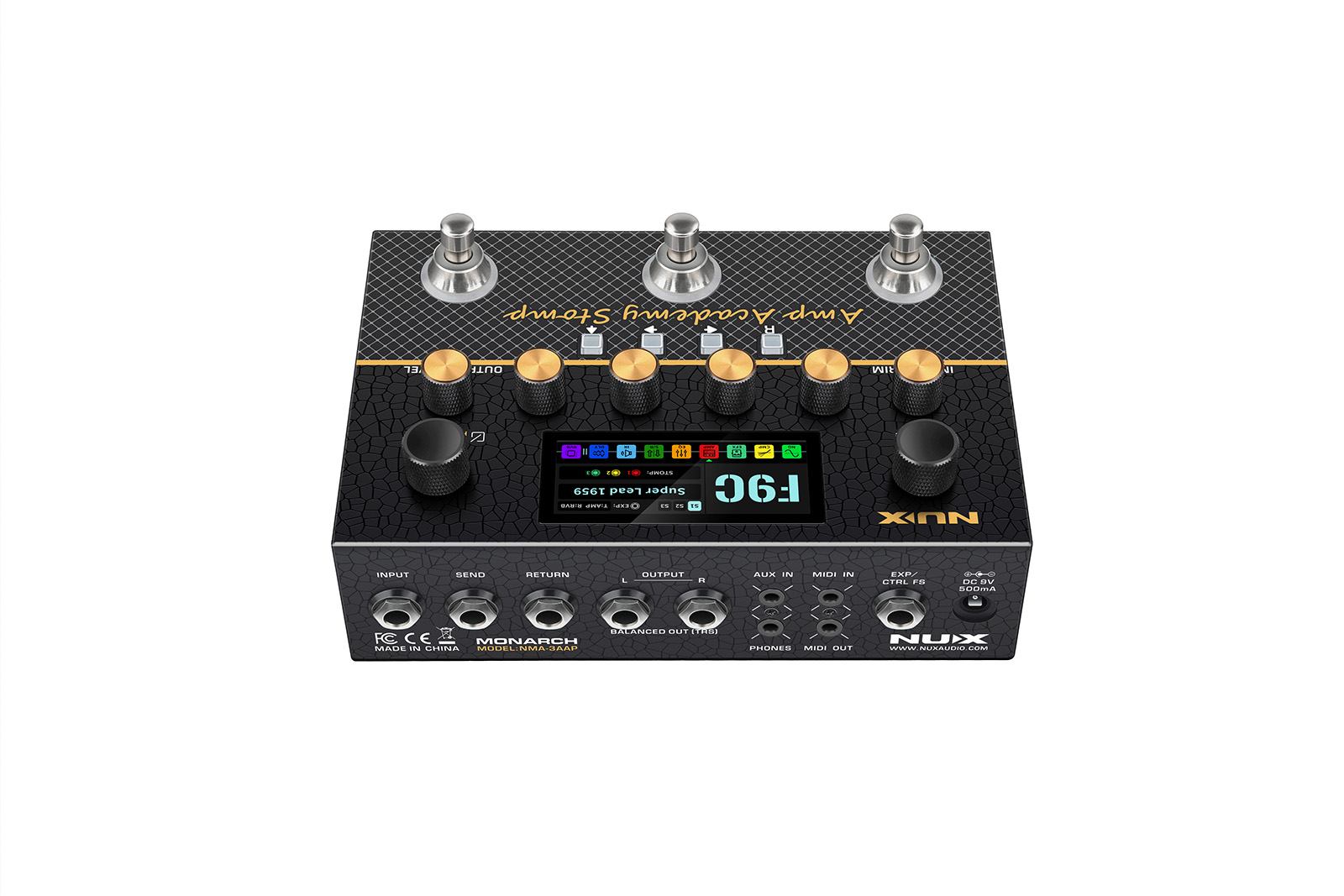NUX Amp Academy Stomp Preamp und Power Amp Konfiguration