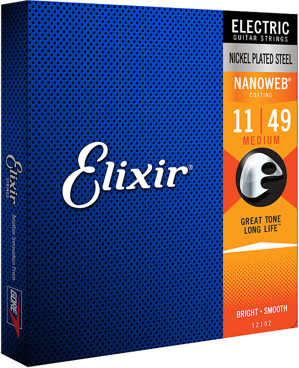 Elixir 12102 Nanoweb Medium .011-.049 für E-Gitarre