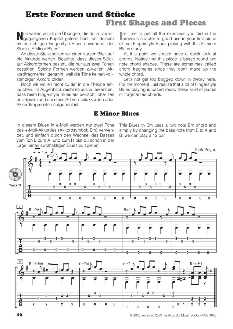 Fingerstyle Blues - R. Payne's  inkl. CD