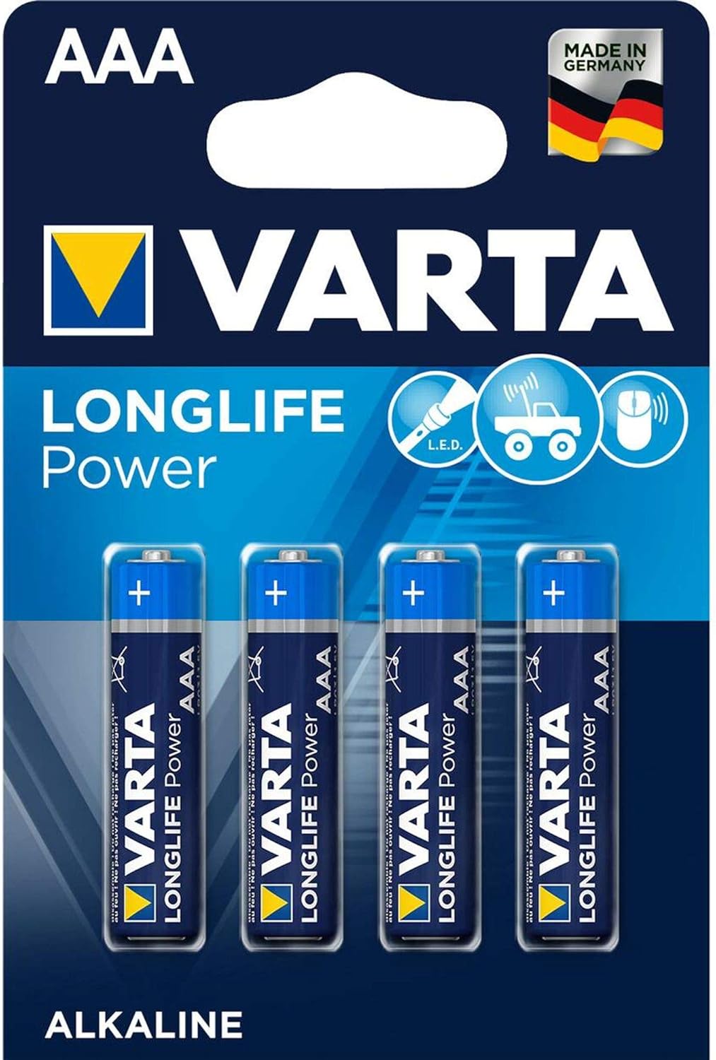 VARTA Packung Batterien AAA High Energy (4 Stück)