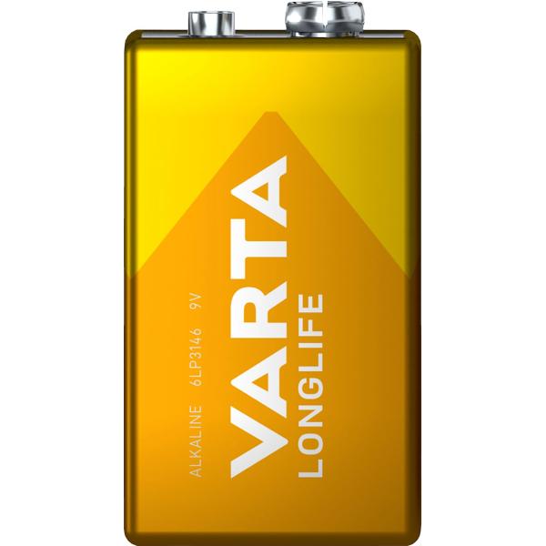 VARTA 9V Blockbatterie Longlife Power