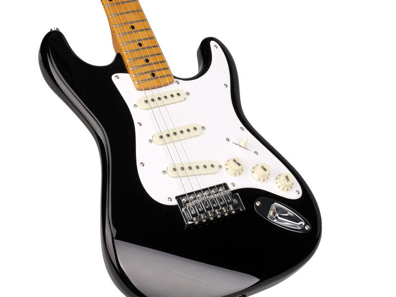 SX SST57 3/4 E-Gitarre 2-Tone Schwarz