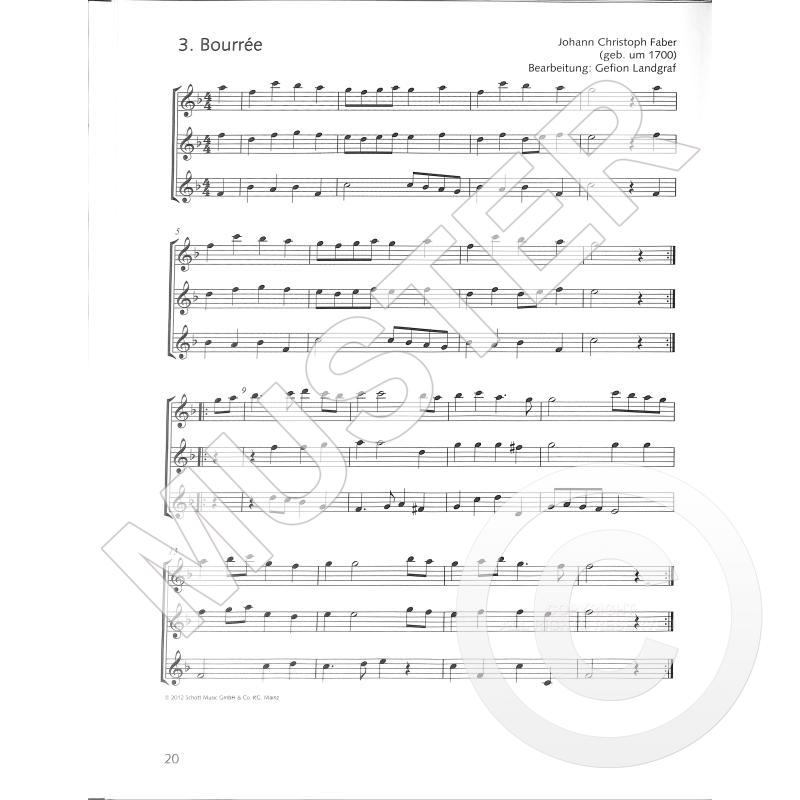 Die fröhliche Querflöte, Trioheft 2 für 3 Querflöten, G. Landgraf