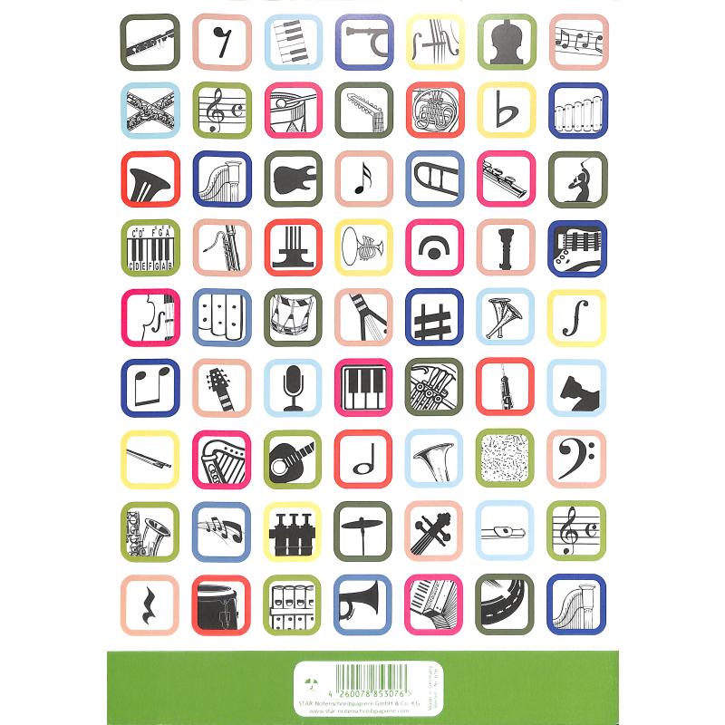 Star Notenheft Nr. 616 DIN A4 12 Systeme