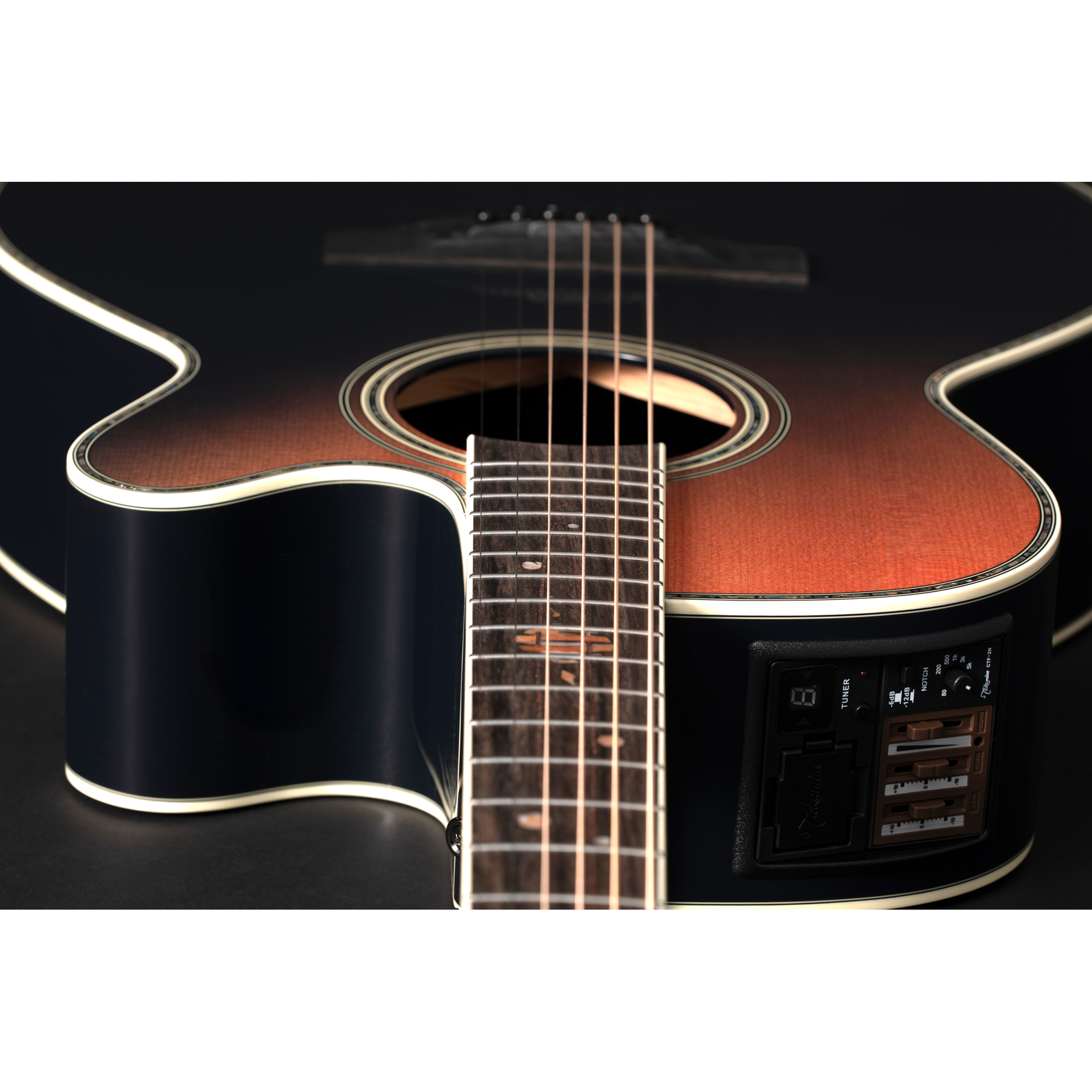 Takamine LTD2024 Penumbra Blue Westerngitarre mit Cutaway und CTF-2N Preamp, inkl. Softcase