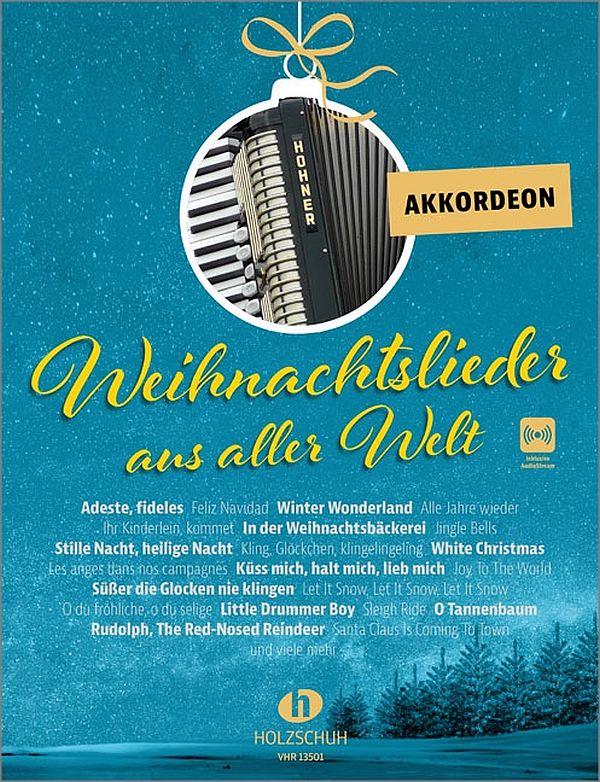 Weihnachtslieder aus aller Welt - Akkordeon, inkl. Online Audiostream