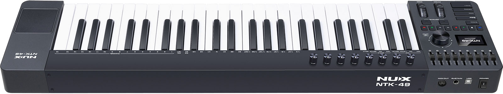 NUX NTK49 MIDI Controller Keyboard mit 49 Tasten