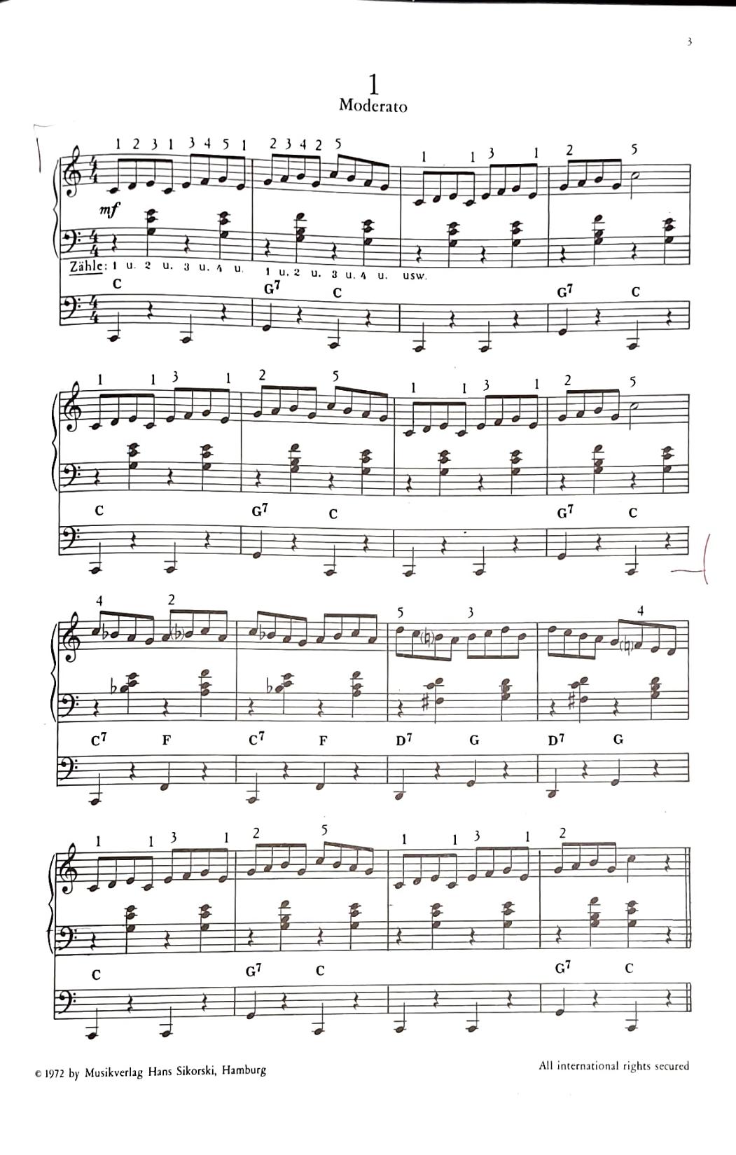 Orgel Studio für E-Orgel Heft 3 Mittelschwer, W. Nagel, gebraucht