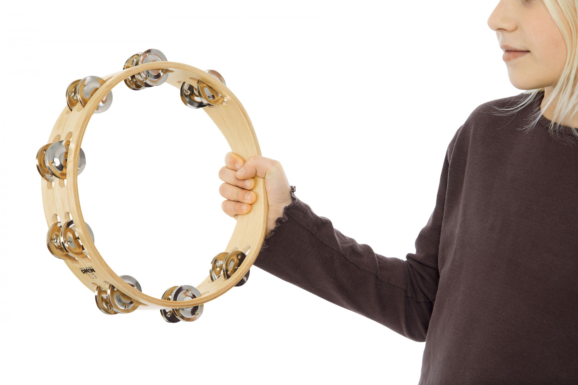 Nino Tambourine 2 ROW 10'' - Steel Jingle