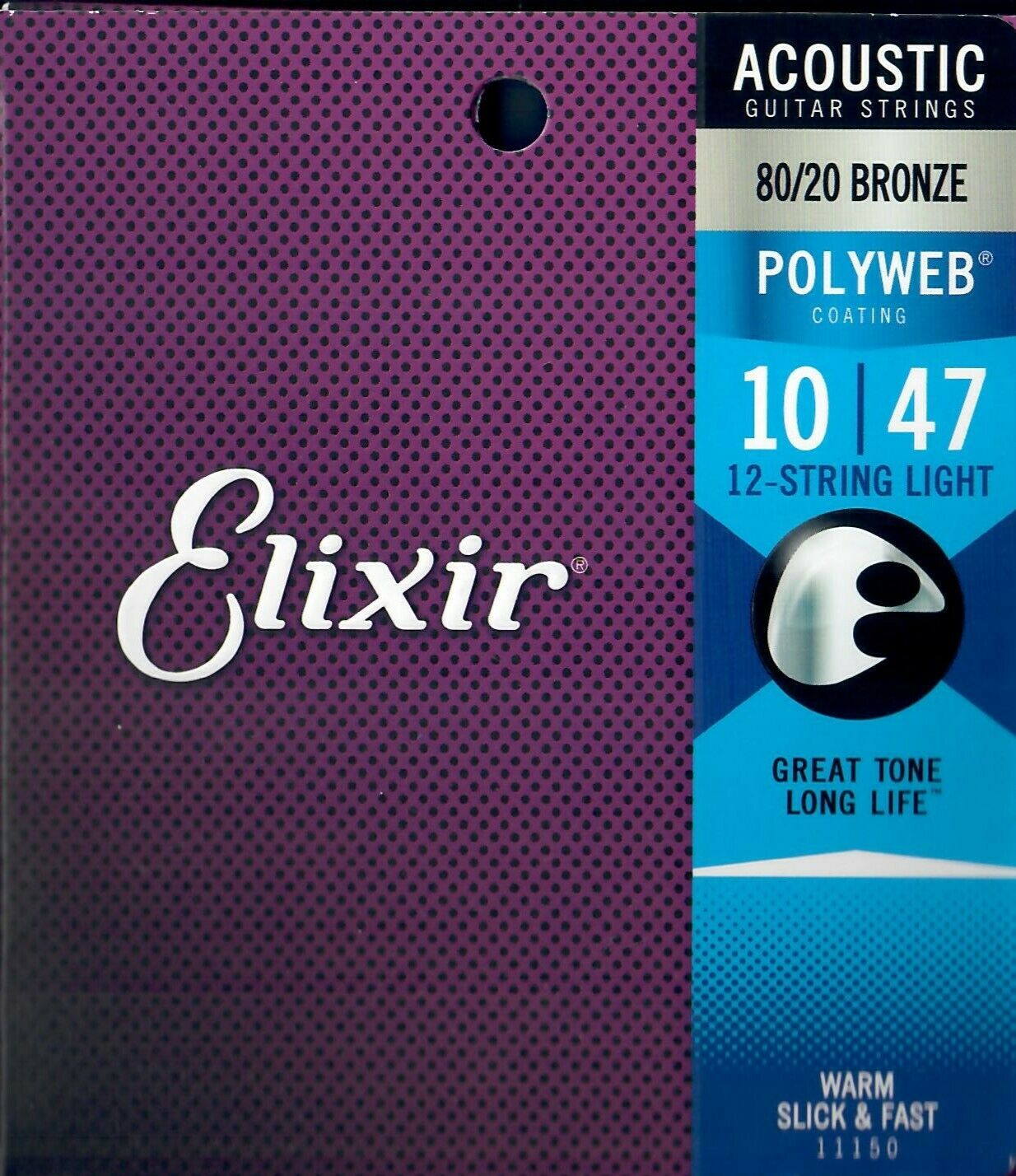 Elixir 11150 Polyweb light für Satz Saiten 12-saitige Westerngitarre