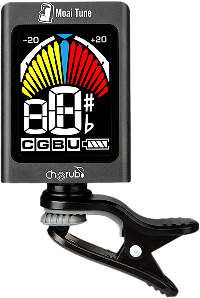 Cherub WST680 Moai Clip-On-Tuner inkl. Plektrumhalterung