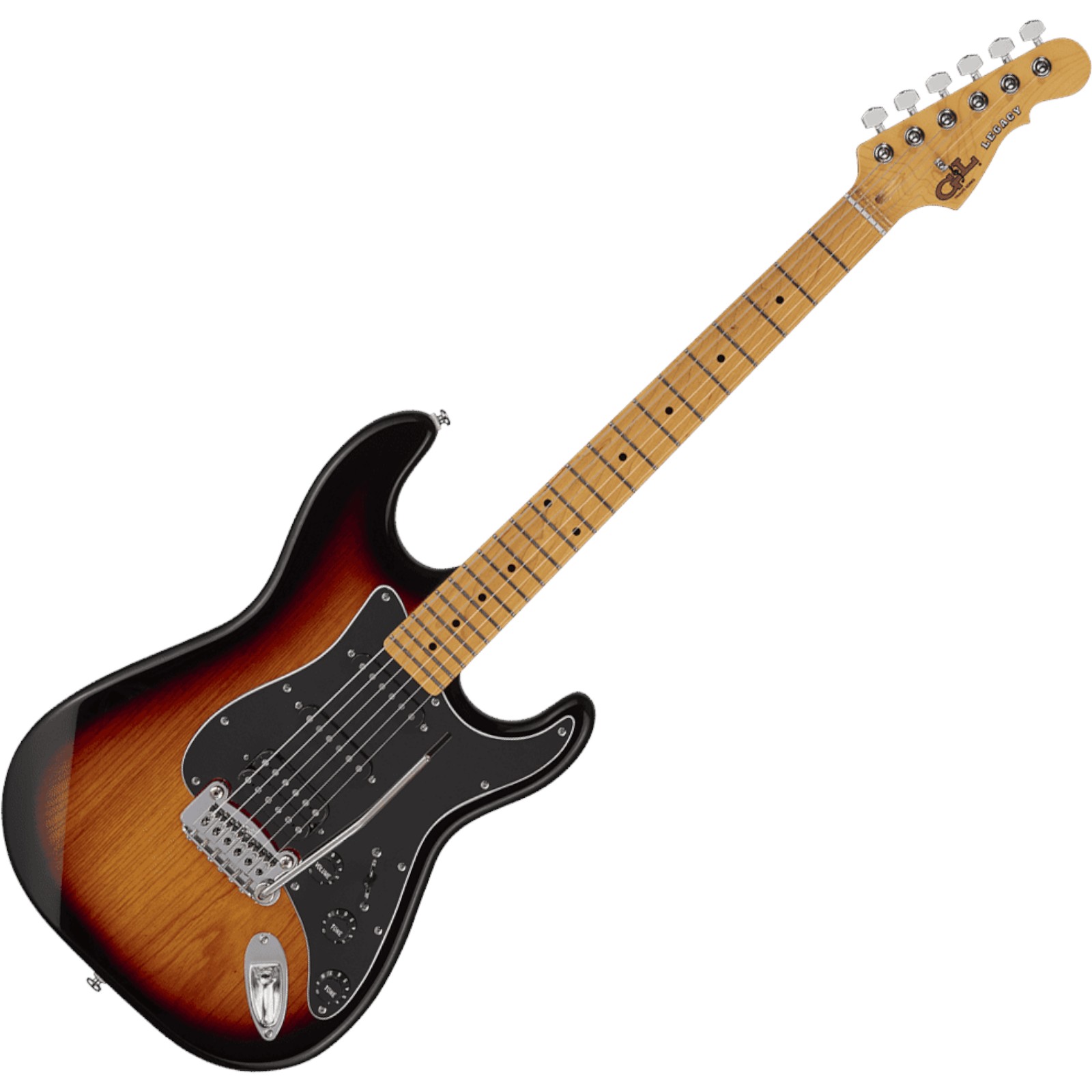 G&L Tribute Legacy HSS3TSMP Stratocaster E-Gitarre - Sunburst