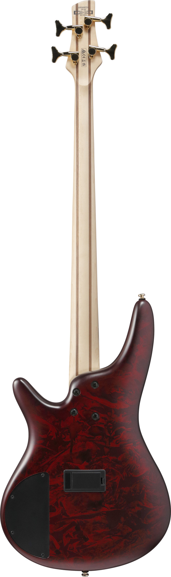 Ibanez SR300EDXWZM E-Bass 4-saitig Wine Red Frozen Matt, goldene Mechaniken 