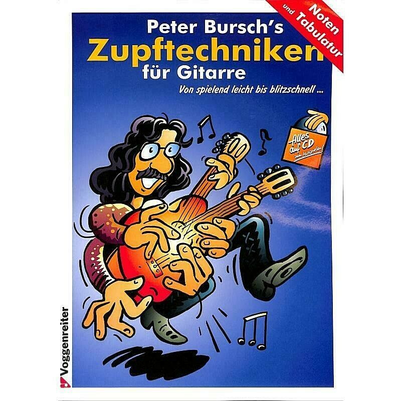 Peter Bursch's Zupftechniken für Gitarre inkl. CD