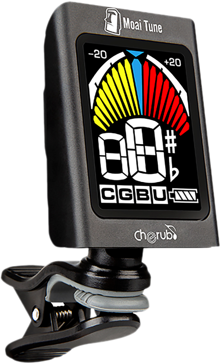 Cherub WST680 Moai Clip-On-Tuner inkl. Plektrumhalterung