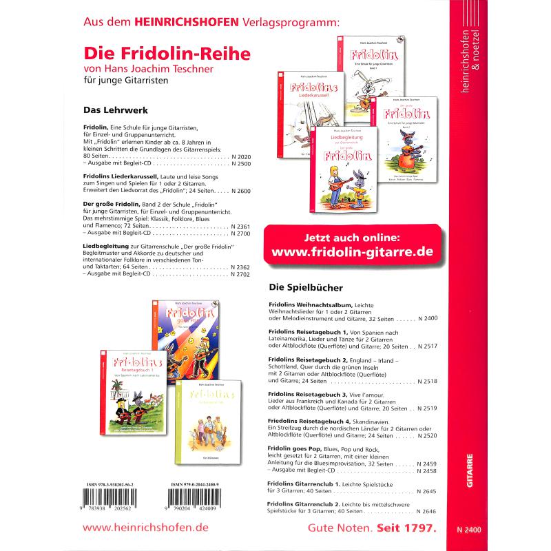 Fridolins Weihnachtsalbum (f. 1-2 Git.), H. J. Teschner