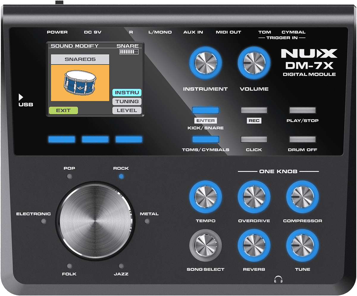 NUX DM7X E-Drumset mit Mesh Fellen