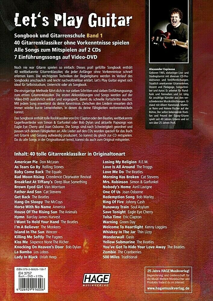 Let's play Guitar (inkl. QR Codes für Lehrvideos + 2 CDs) von Alexander Espinosa