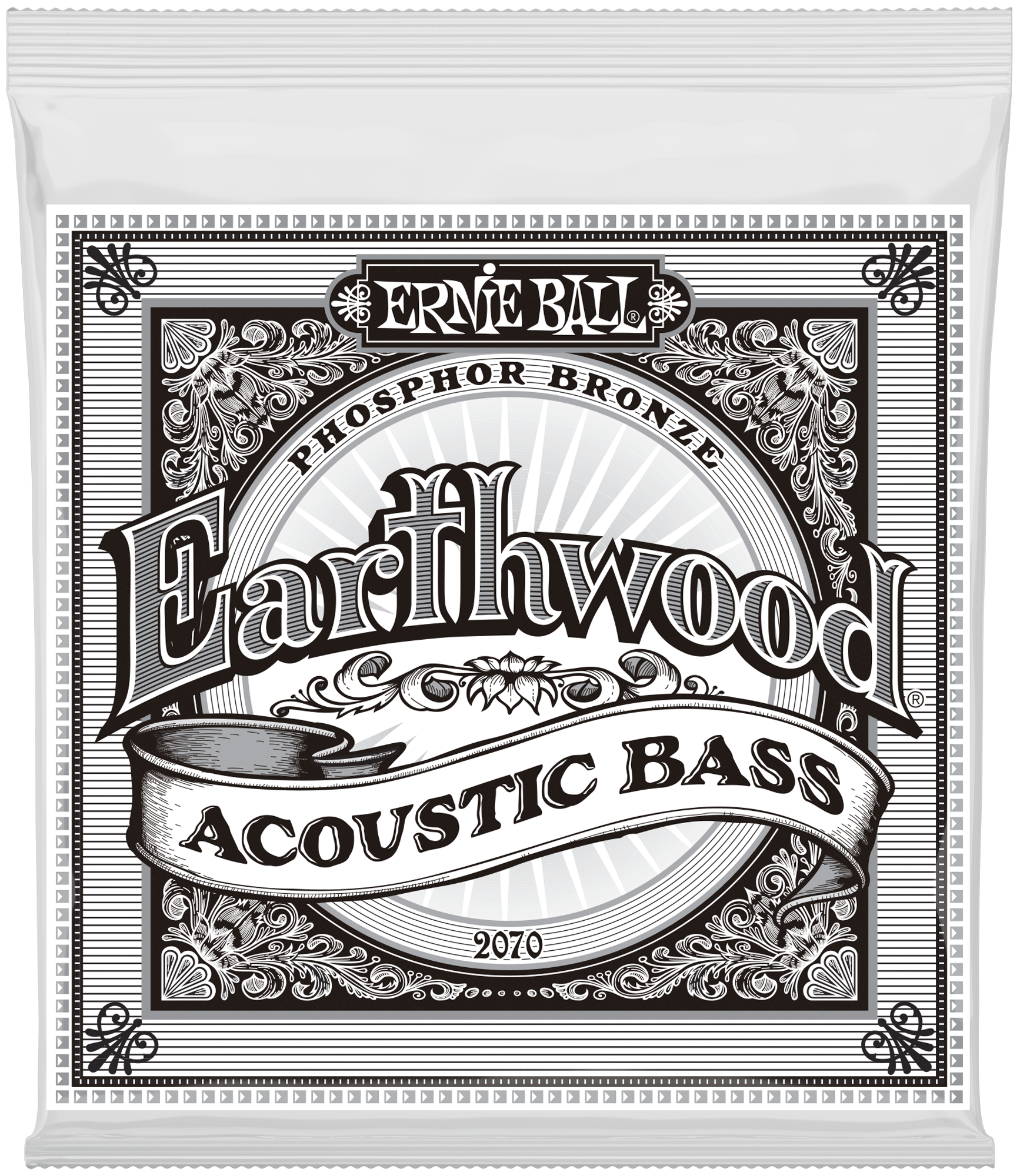Ernie Ball EB2070 Earthwood Phosphor Bronze - Satz Saiten für Akustikbass 45-95