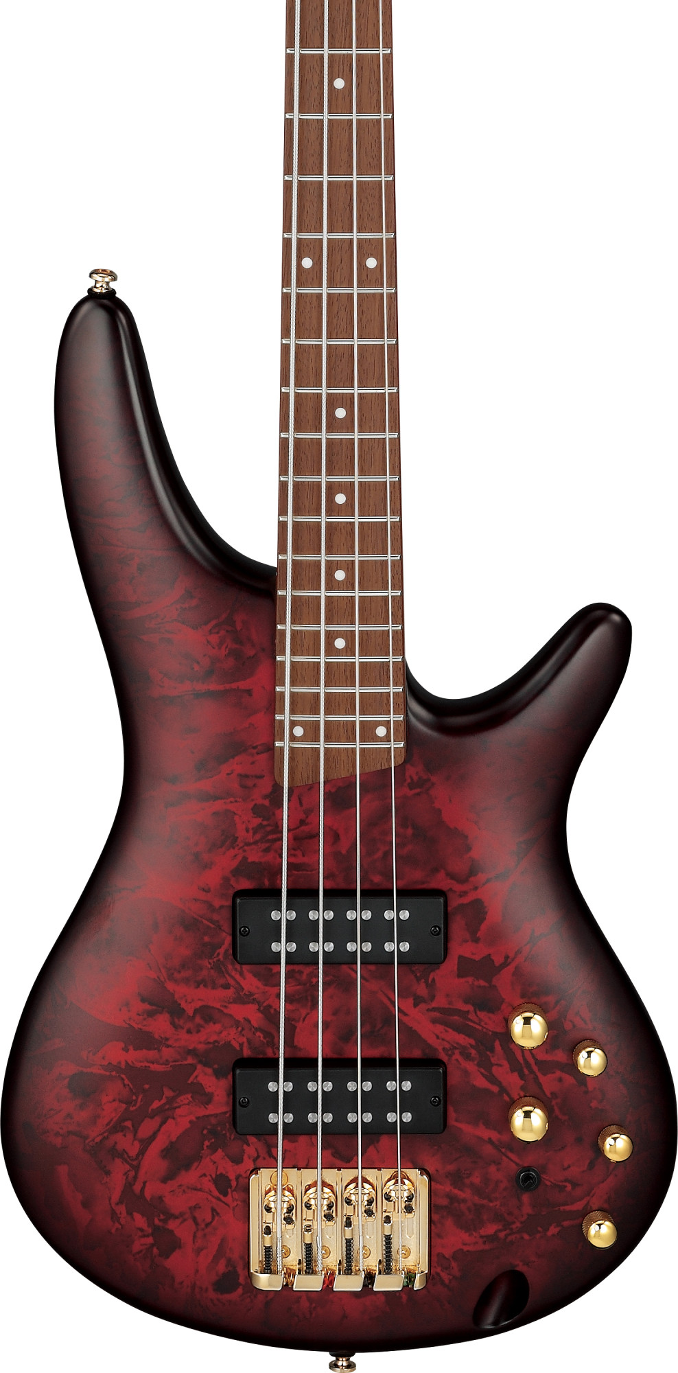 Ibanez SR300EDXWZM E-Bass 4-saitig Wine Red Frozen Matt, goldene Mechaniken 