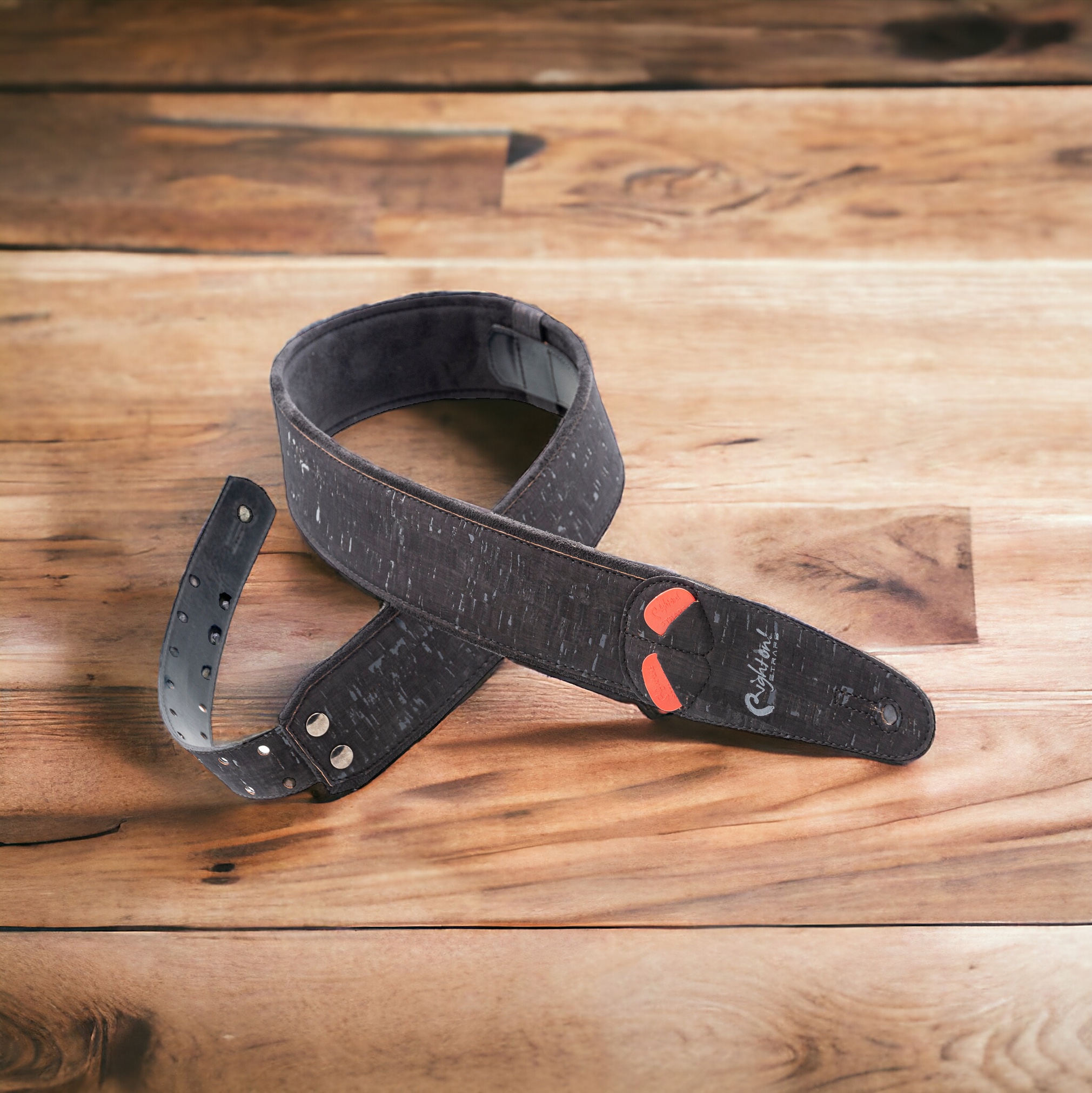 RightOn! Mojo Cork schwarz Gitarrengurt