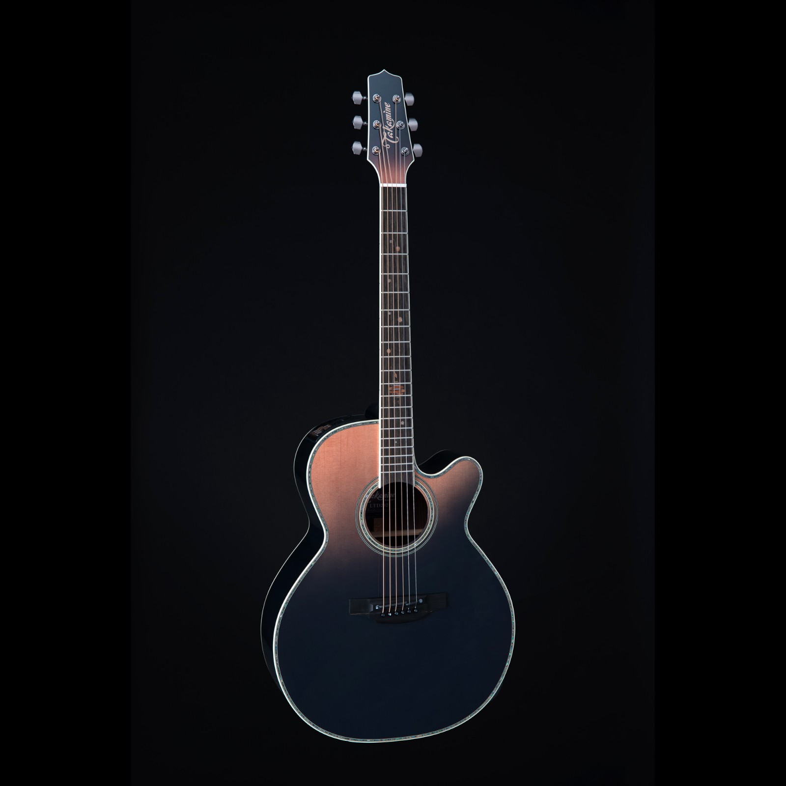 Takamine LTD2024 Penumbra Blue Westerngitarre mit Cutaway und CTF-2N Preamp, inkl. Softcase