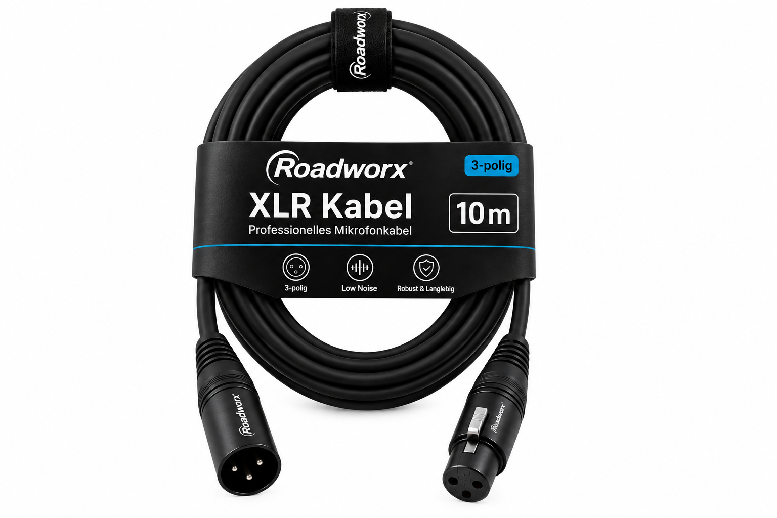 Roadworx XLR Kabel 10m 
