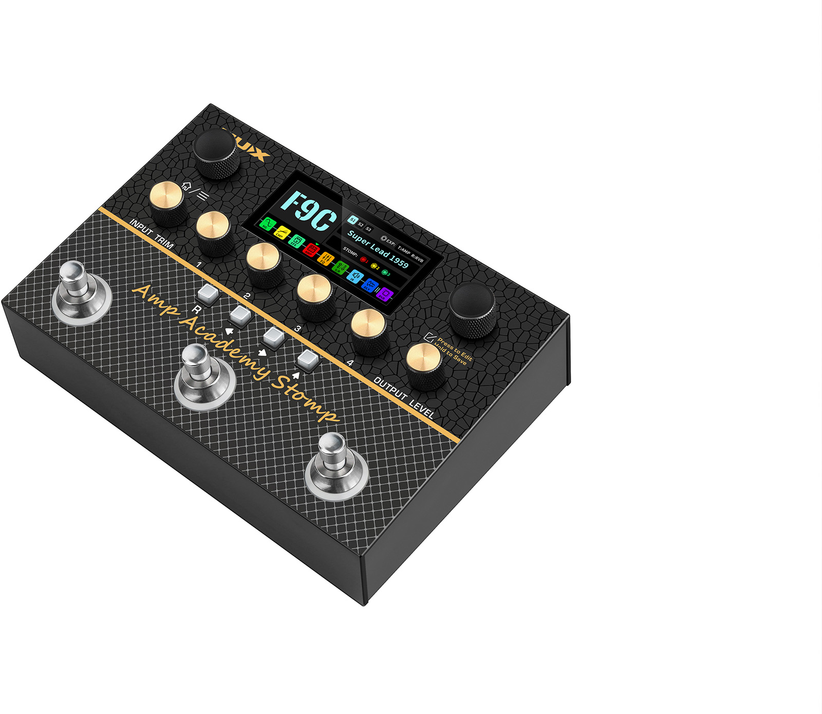 NUX Amp Academy Stomp Preamp und Power Amp Konfiguration
