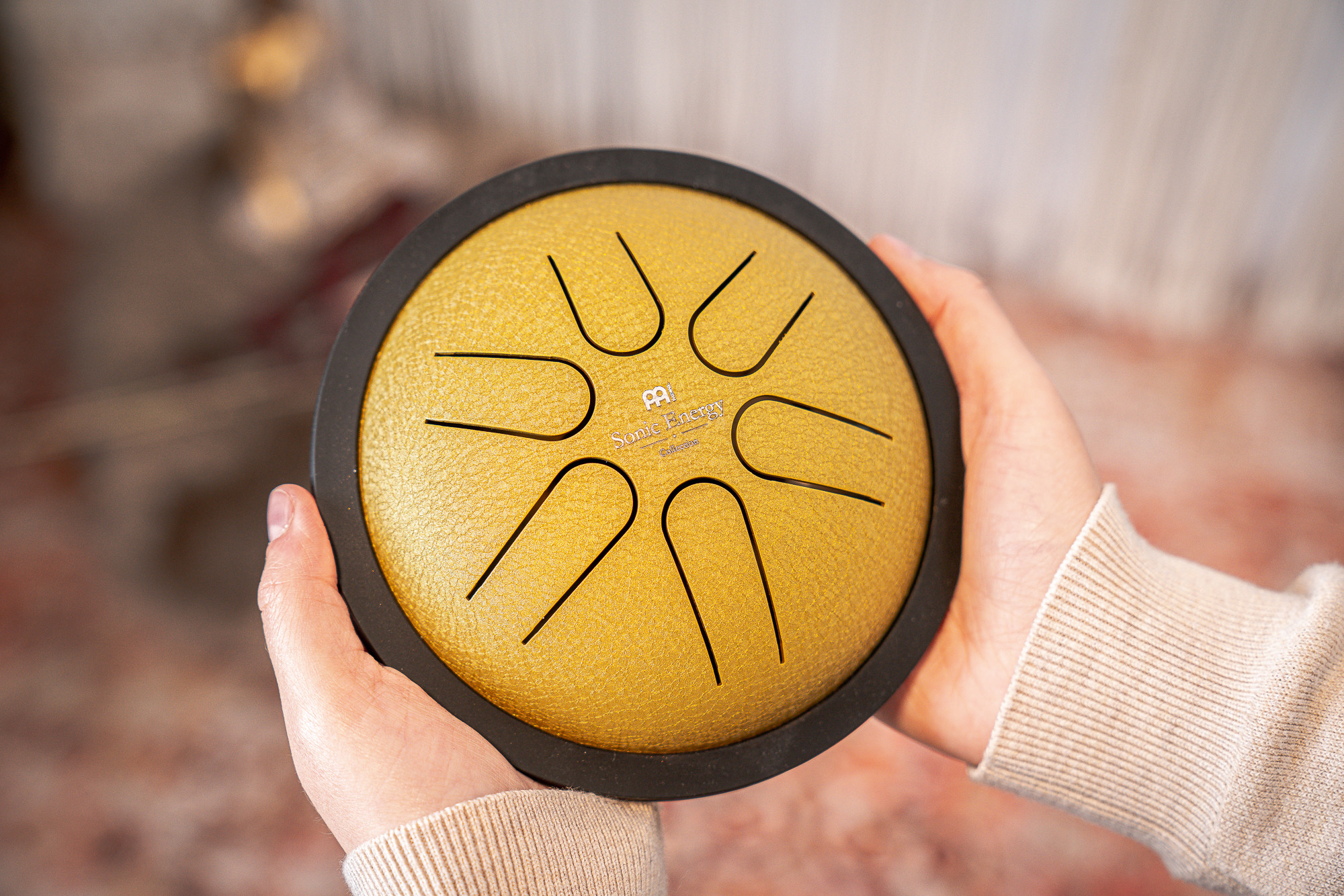 Meinl MSTD3G Mini Steel Tongue Drum B-Dur, gold