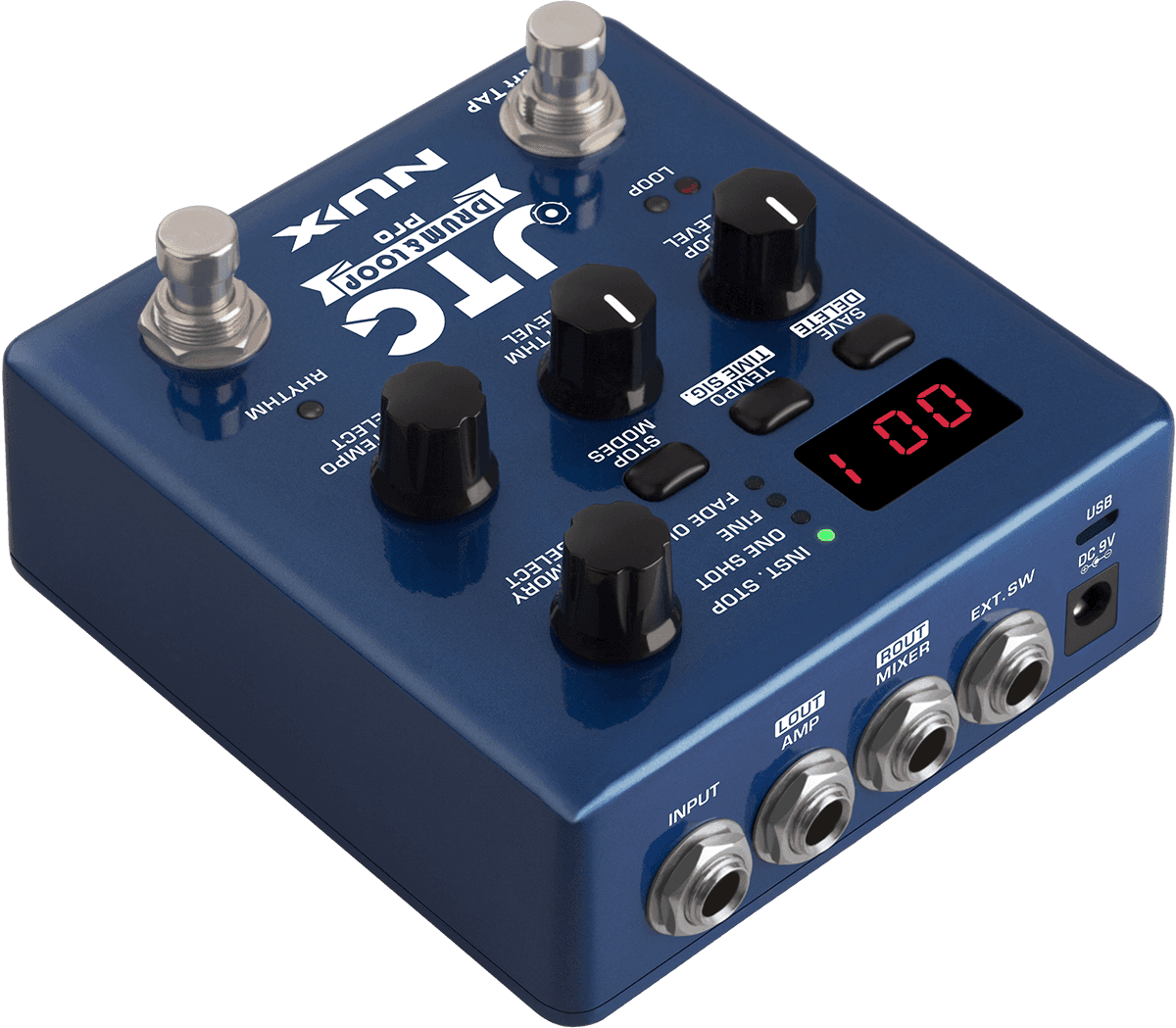 NUX NDL5 JTC Drum & Loop Pro Effektpedal für E-Gitarre & Bass