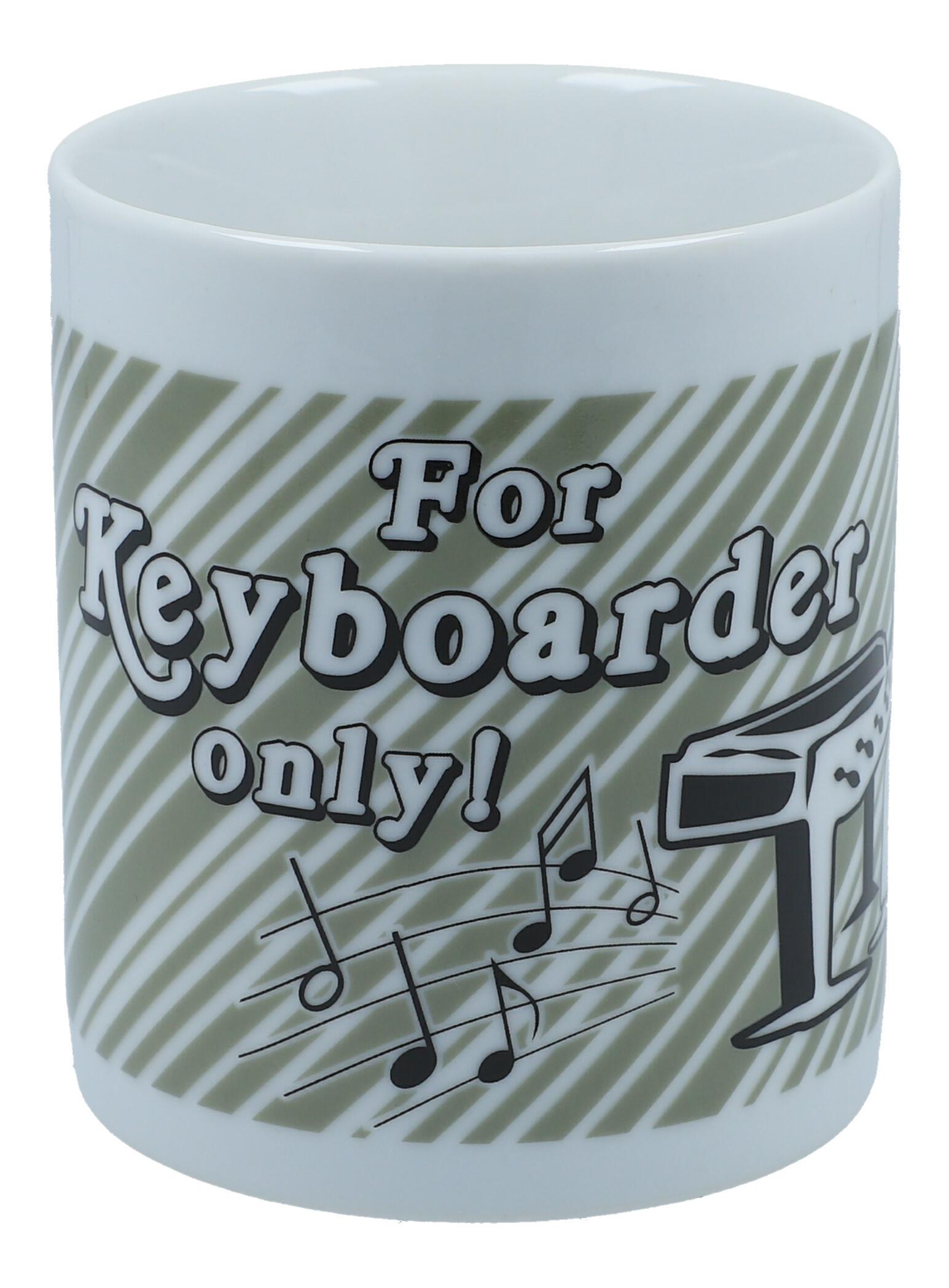Henkelbecher mit "For Keyboarder Only"