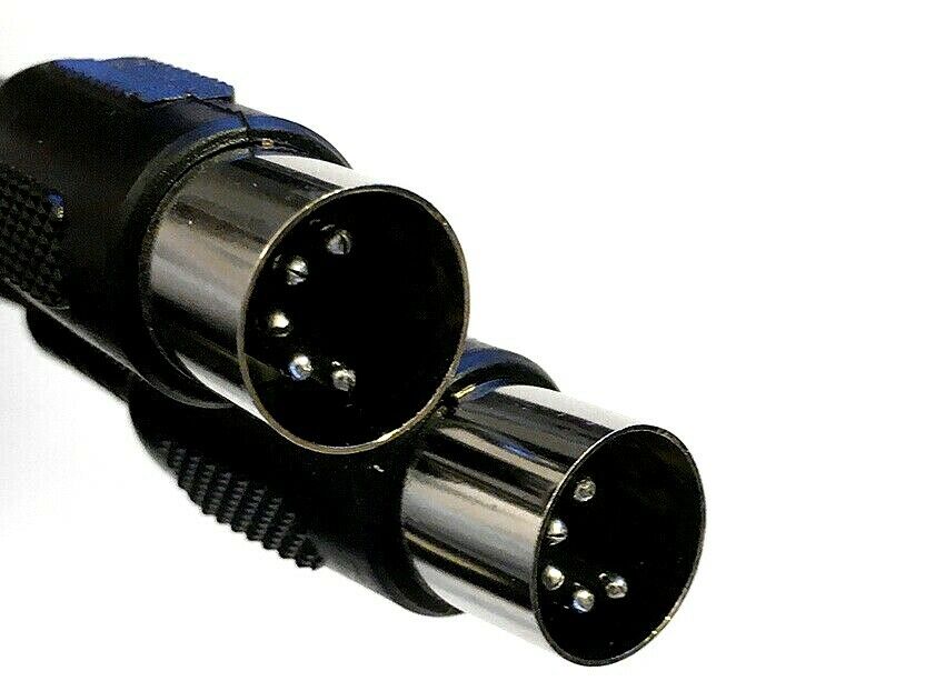 SCHULZ Kabel Qualitäts - Midi-Kabel Midikabel DIN-Stecker 5-polig, 3 m, schwarz