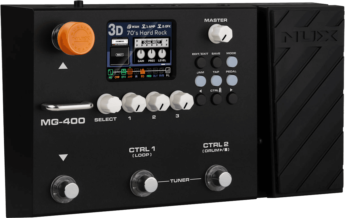 NUX MG 400 Modeler Multieffektgerät mit Expressionpedal