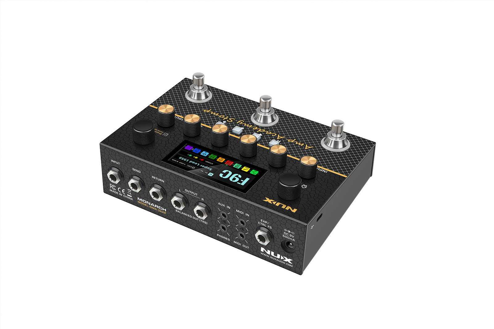 NUX Amp Academy Stomp Preamp und Power Amp Konfiguration