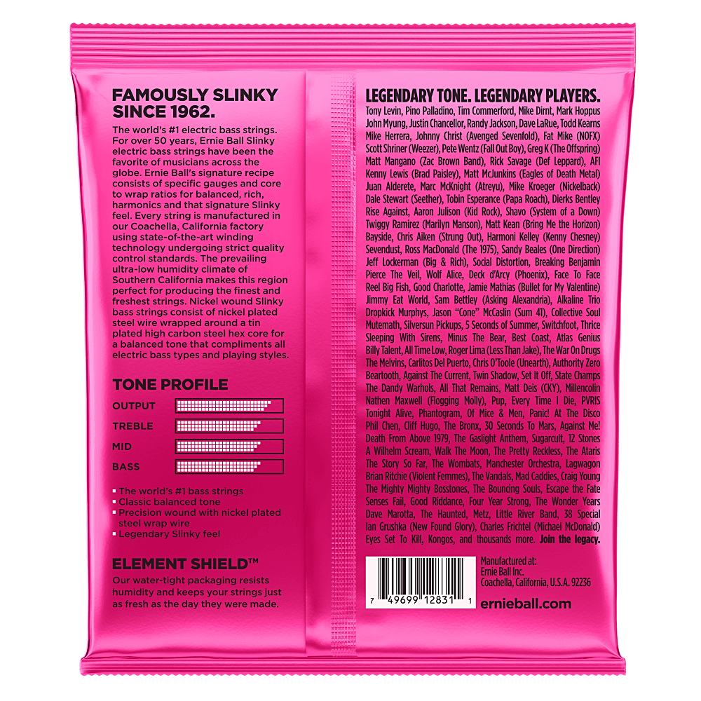 Ernie Ball 2834 Super Slinky Satz Saiten für E-Bass