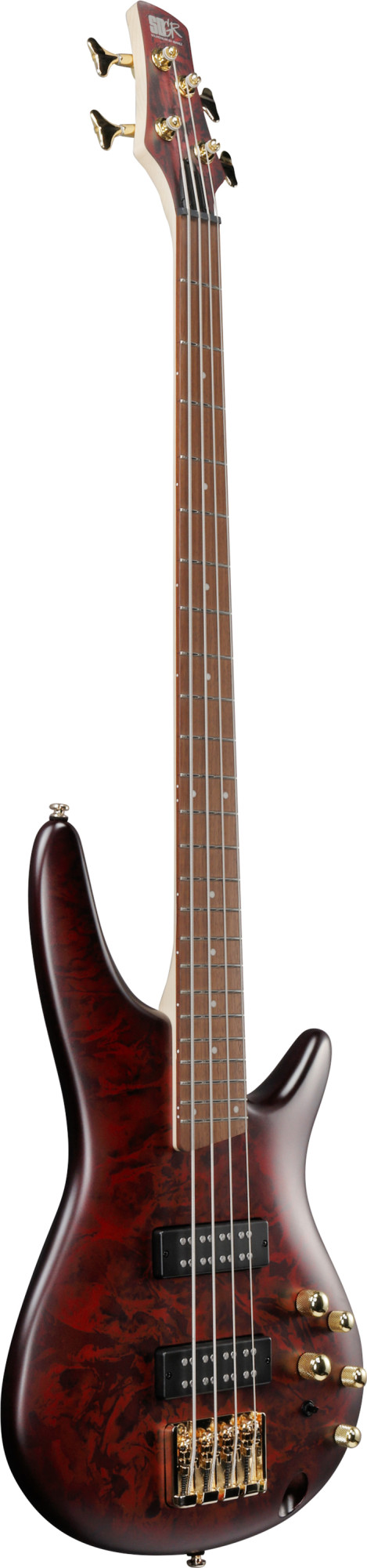 Ibanez SR300EDXWZM E-Bass 4-saitig Wine Red Frozen Matt, goldene Mechaniken 